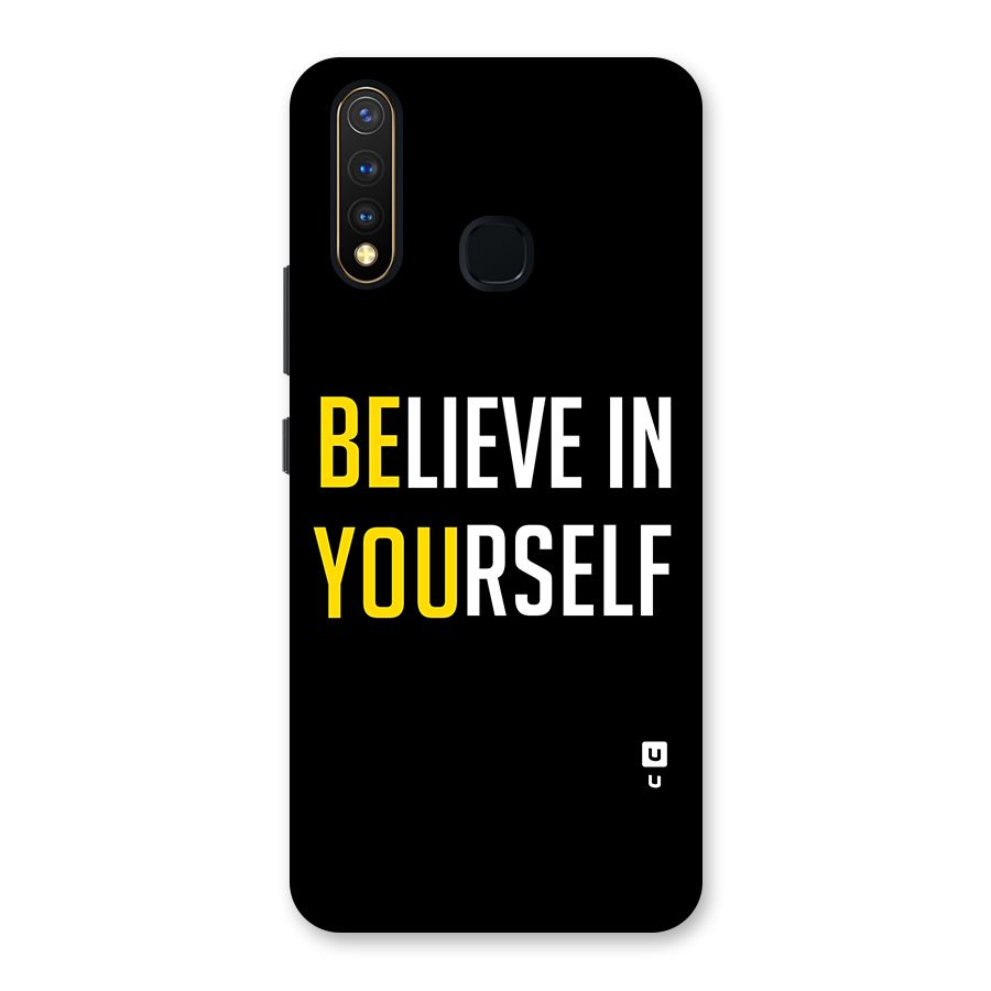 Believe In Yourself Black Back Case for Vivo U20