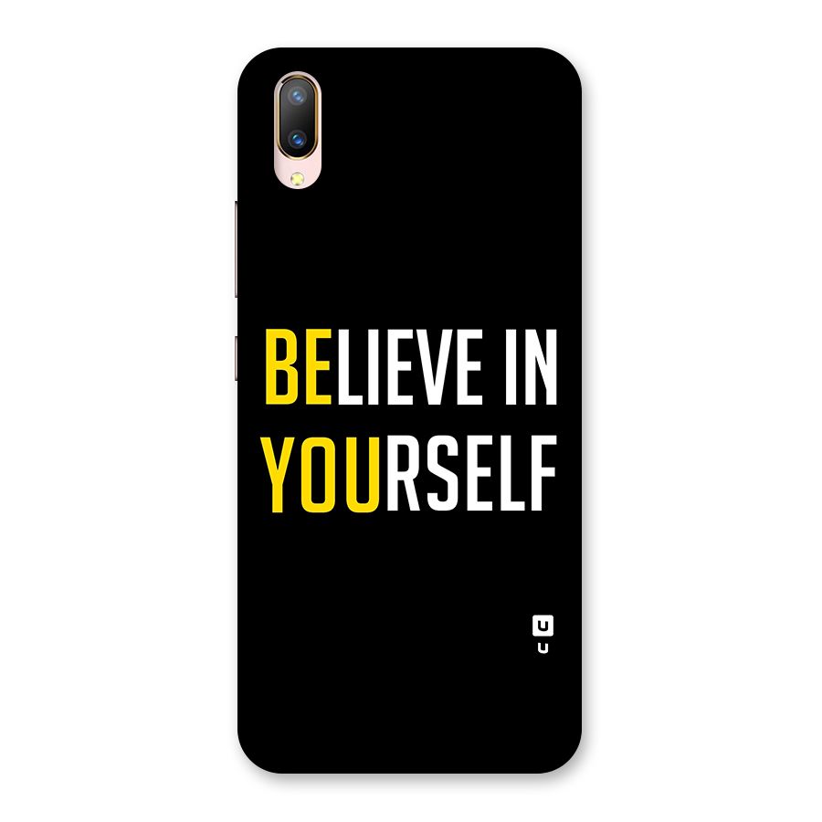 Believe In Yourself Black Back Case for Vivo V11 Pro