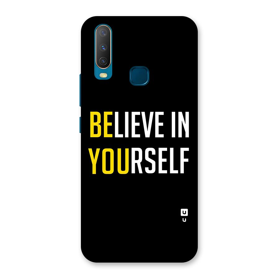 Believe In Yourself Black Back Case for Vivo Y11