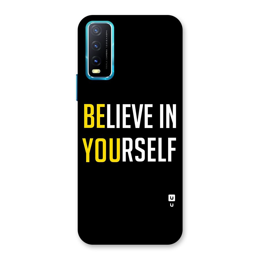 Believe In Yourself Black Back Case for Vivo Y20A