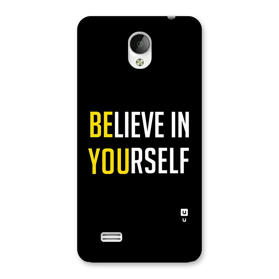 Believe In Yourself Black Back Case for Vivo Y21