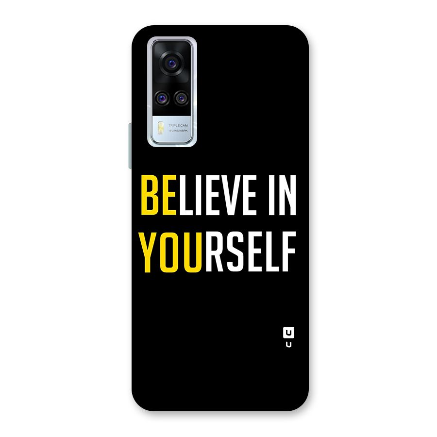Believe In Yourself Black Back Case for Vivo Y31