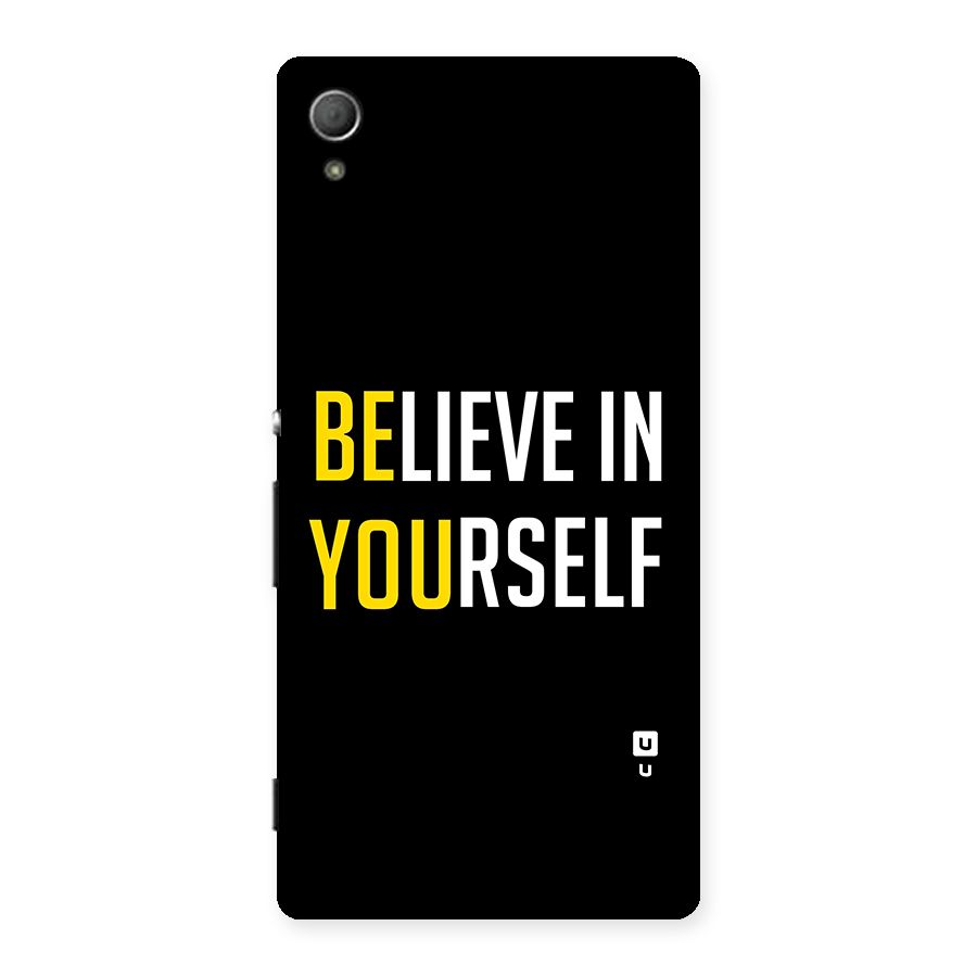 Believe In Yourself Black Back Case for Xperia Z4