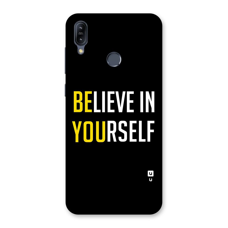 Believe In Yourself Black Back Case for Zenfone Max M2