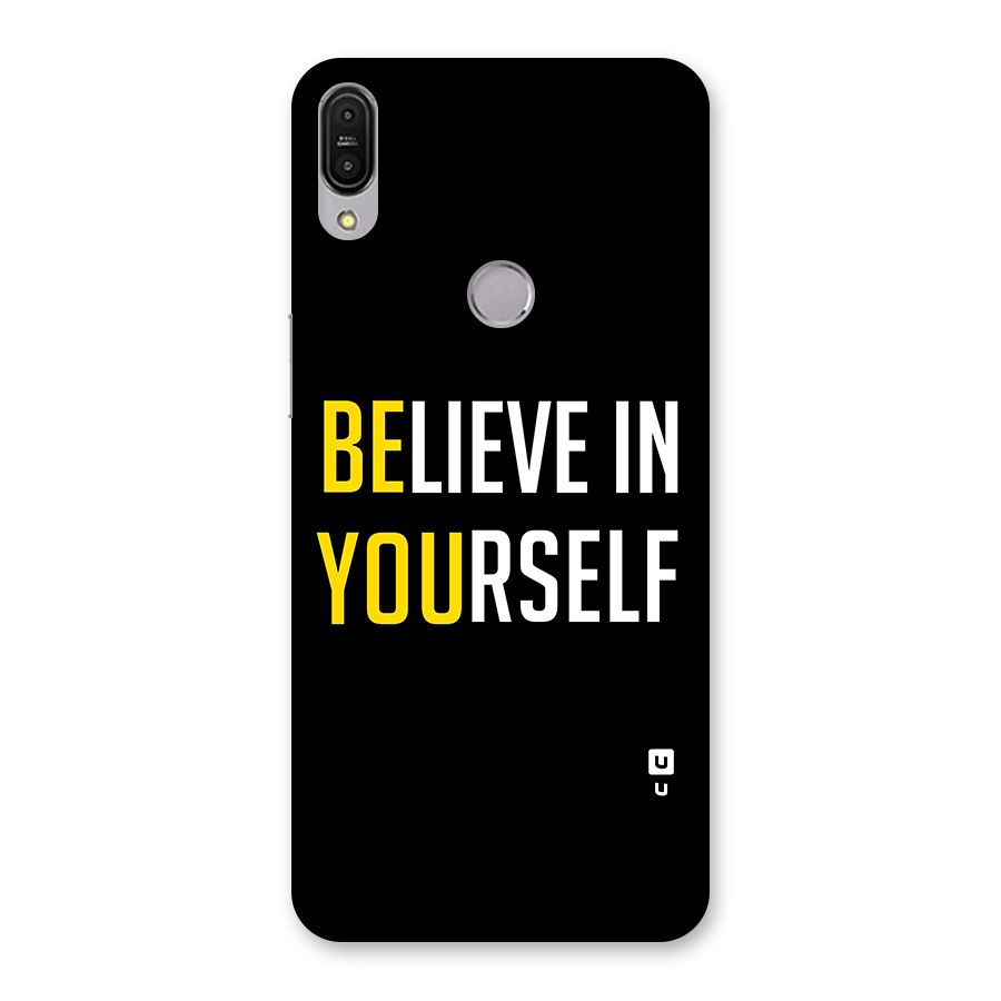 Believe In Yourself Black Back Case for Zenfone Max Pro M1