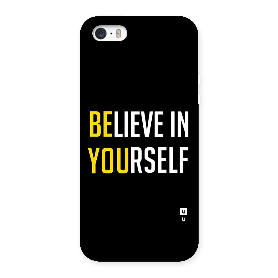 Believe In Yourself Black Back Case for iPhone SE