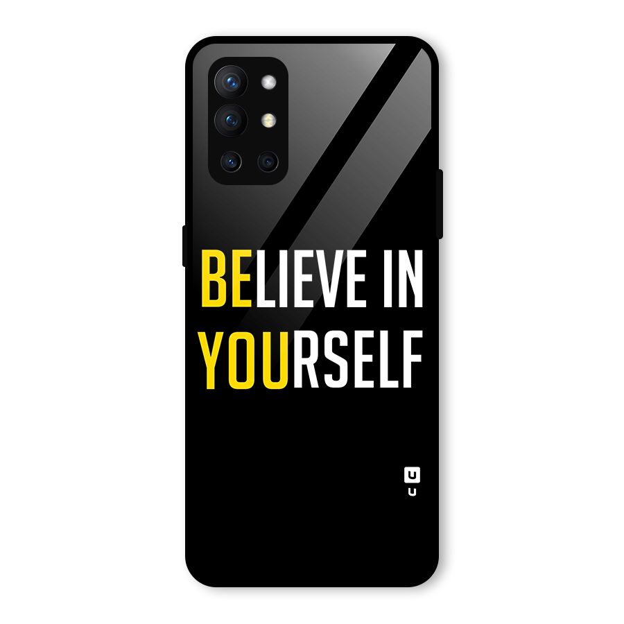 Believe In Yourself Black Glass Back Case for OnePlus 9R