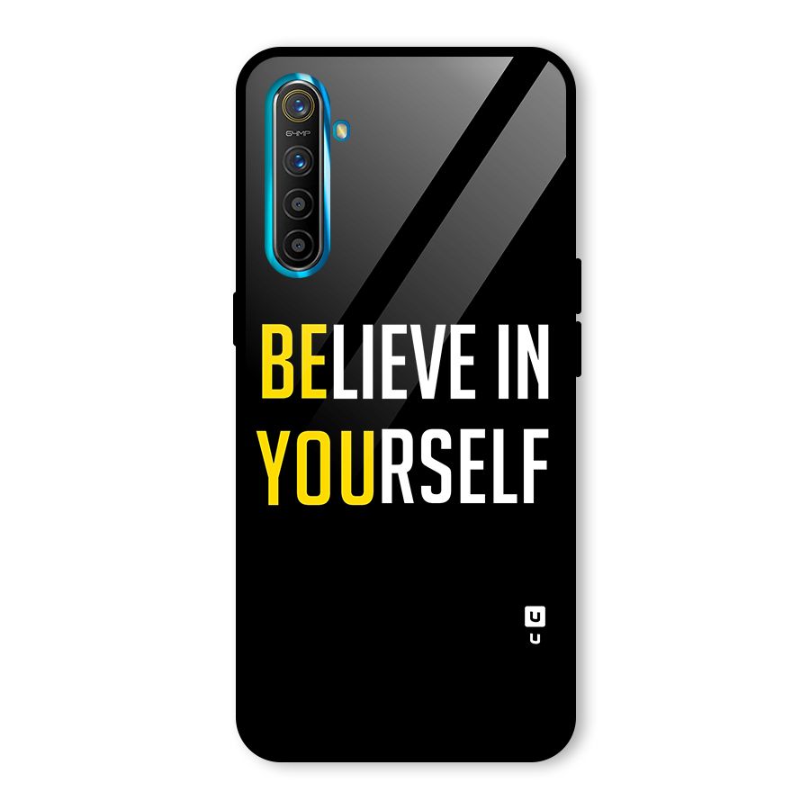 Believe In Yourself Black Glass Back Case for Realme X2