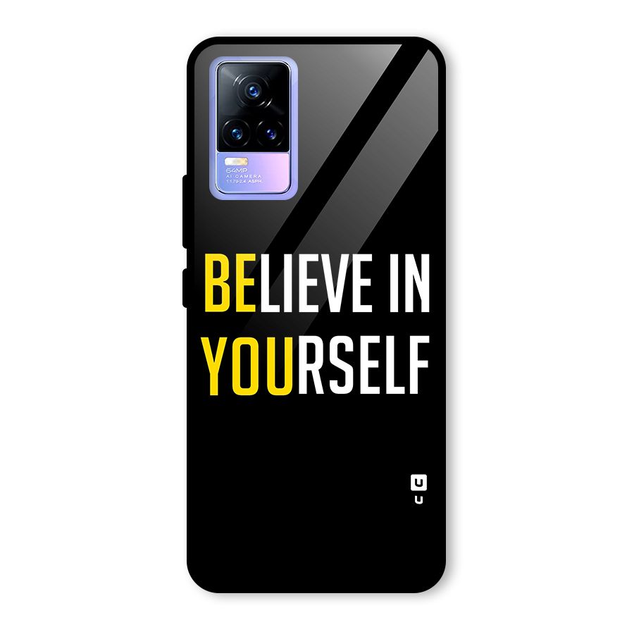 Believe In Yourself Black Glass Back Case for Vivo Y73