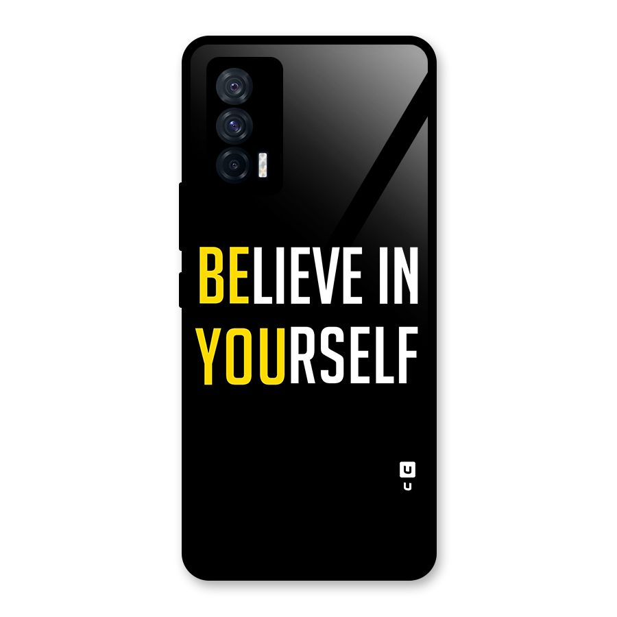 Believe In Yourself Black Glass Back Case for Vivo iQOO 7 5G