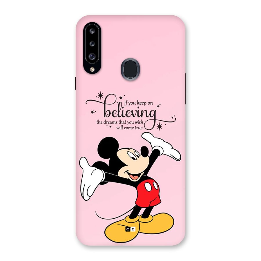 Believing Dreams Back Case for Galaxy A20s