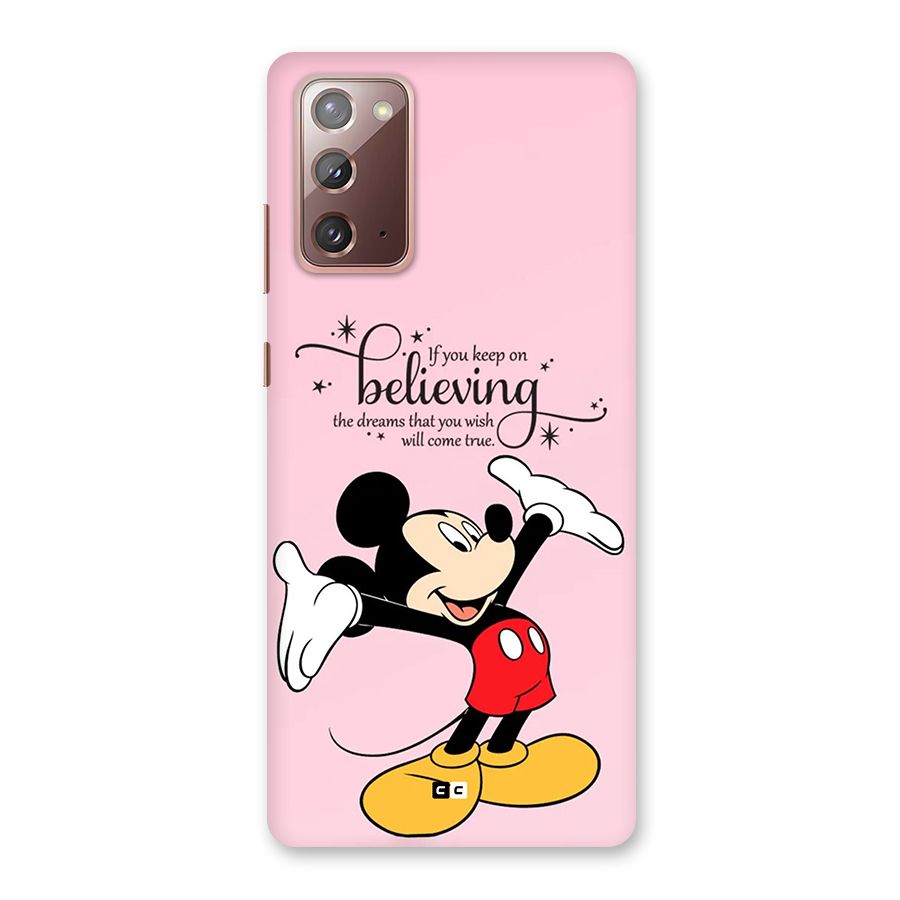 Believing Dreams Back Case for Galaxy Note 20