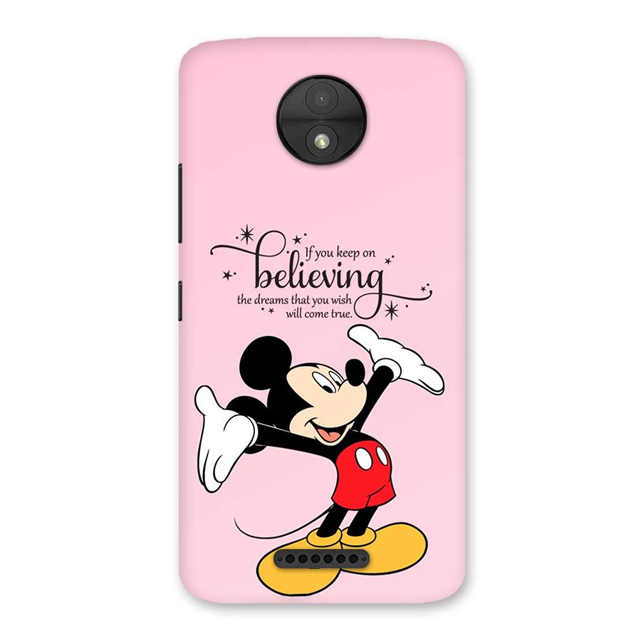 Believing Dreams Back Case for Moto C