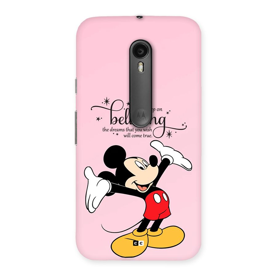Believing Dreams Back Case for Moto G3
