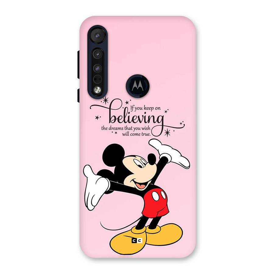 Believing Dreams Back Case for Motorola One Macro