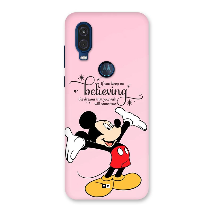Believing Dreams Back Case for Motorola One Vision