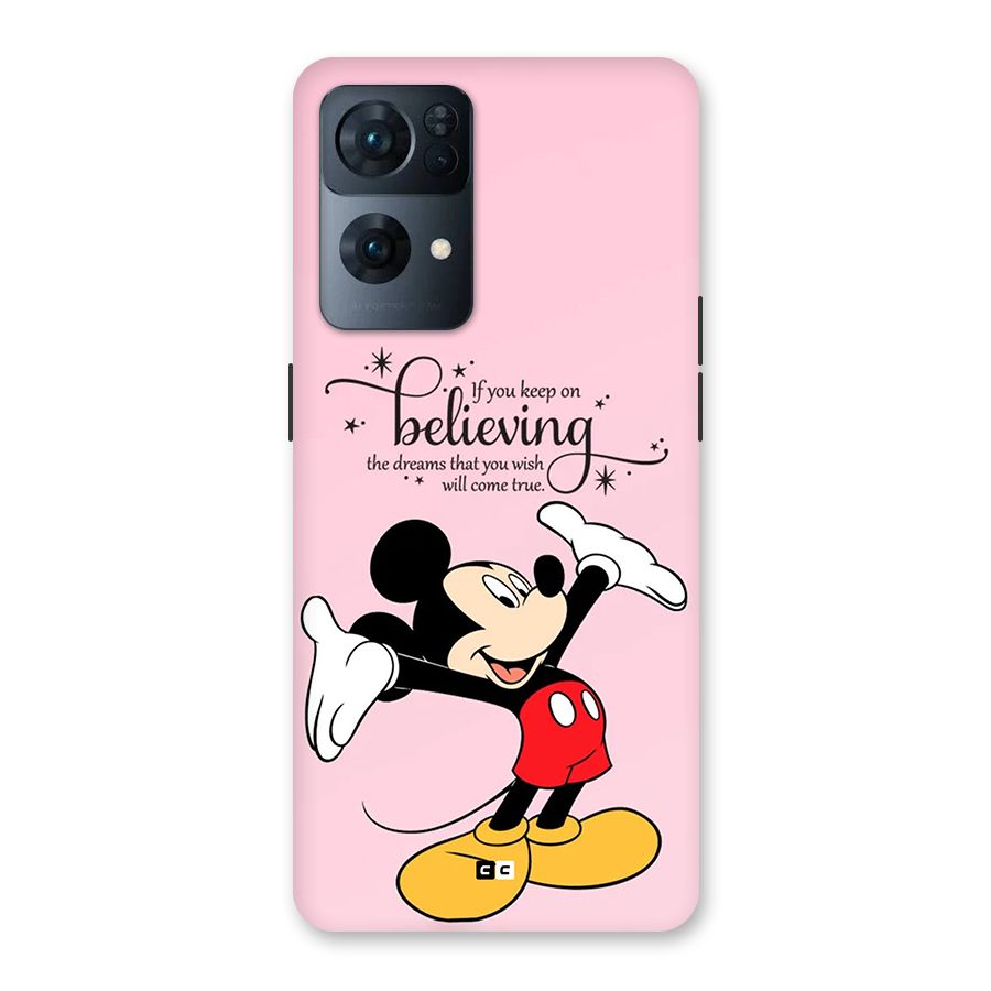 Believing Dreams Back Case for Oppo Reno7 Pro 5G