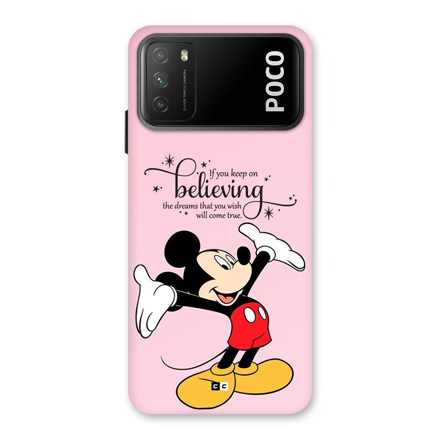 Believing Dreams Back Case for Poco M3