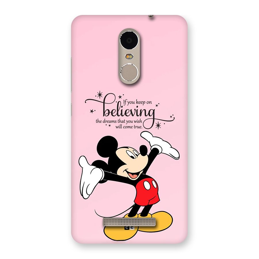 Believing Dreams Back Case for Redmi Note 3