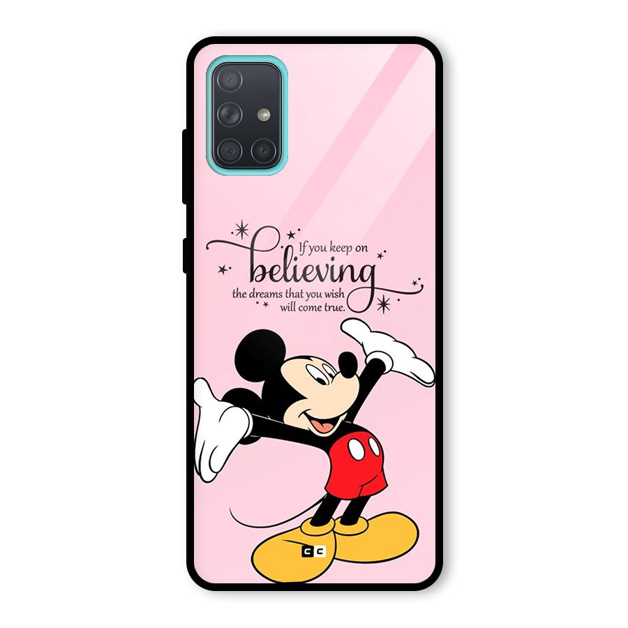 Believing Dreams Glass Back Case for Galaxy A71