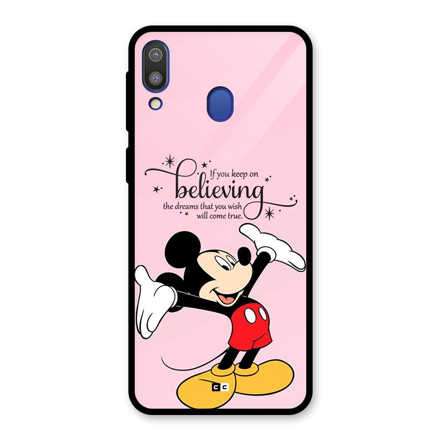 Believing Dreams Glass Back Case for Galaxy M20