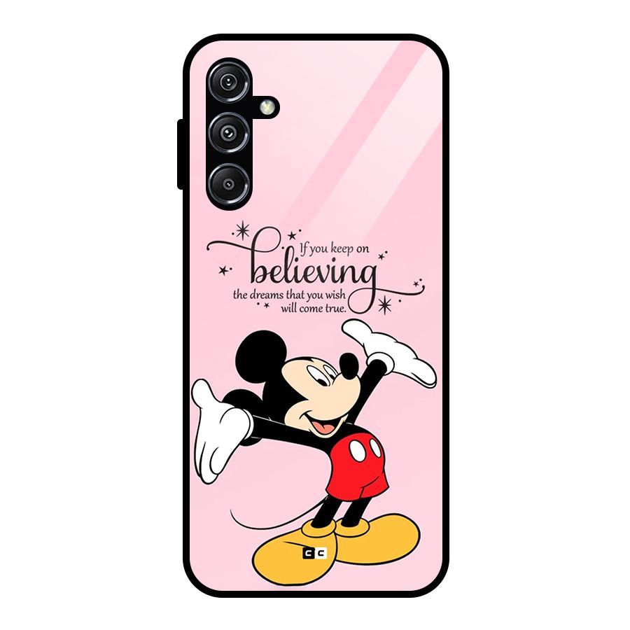 Believing Dreams Glass Back Case for Galaxy M34 5G