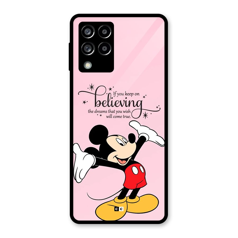 Believing Dreams Glass Back Case for Galaxy M53 5G