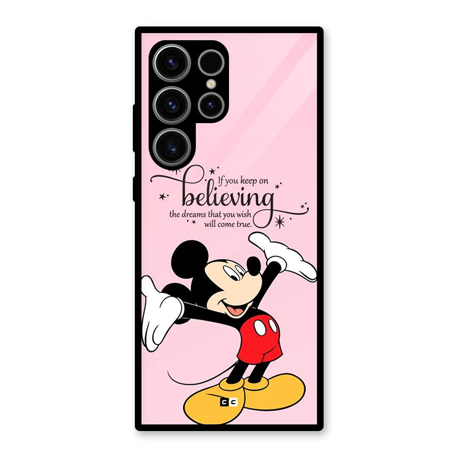 Believing Dreams Glass Back Case for Galaxy S23 Ultra