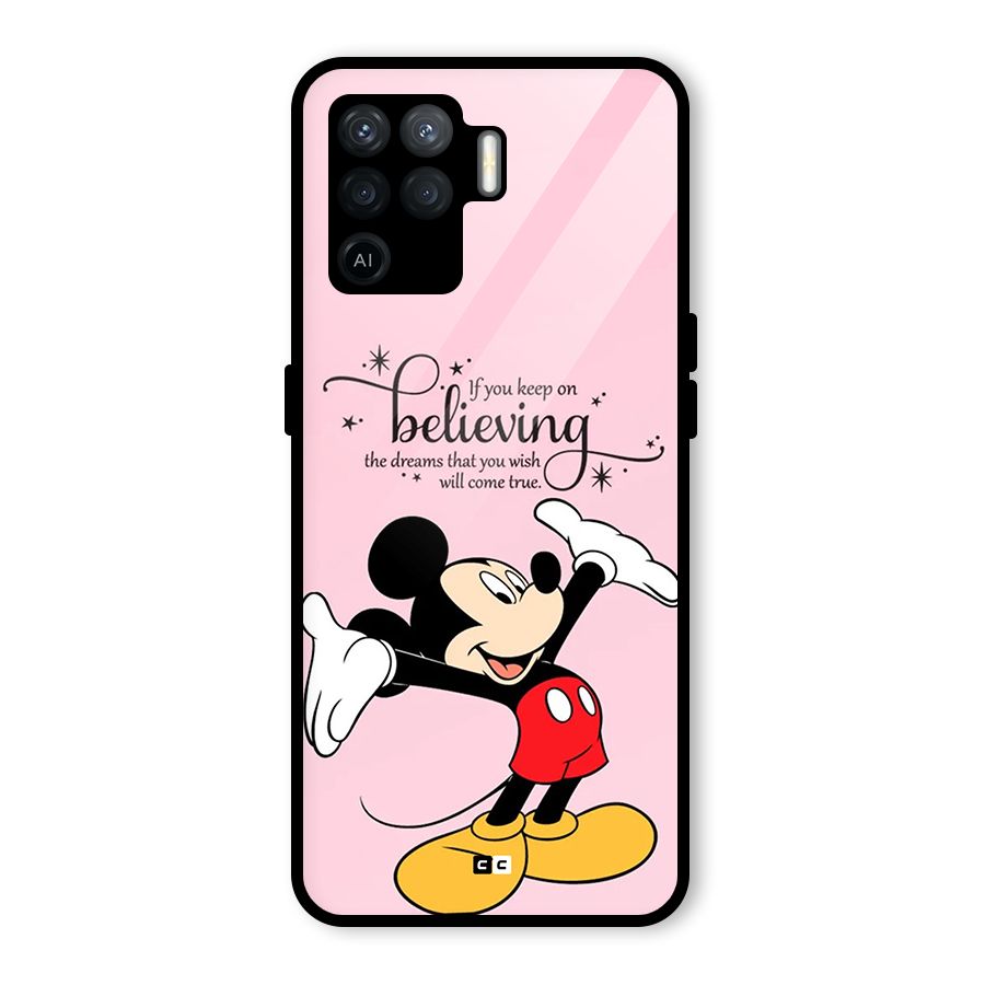 Believing Dreams Glass Back Case for Oppo F19 Pro