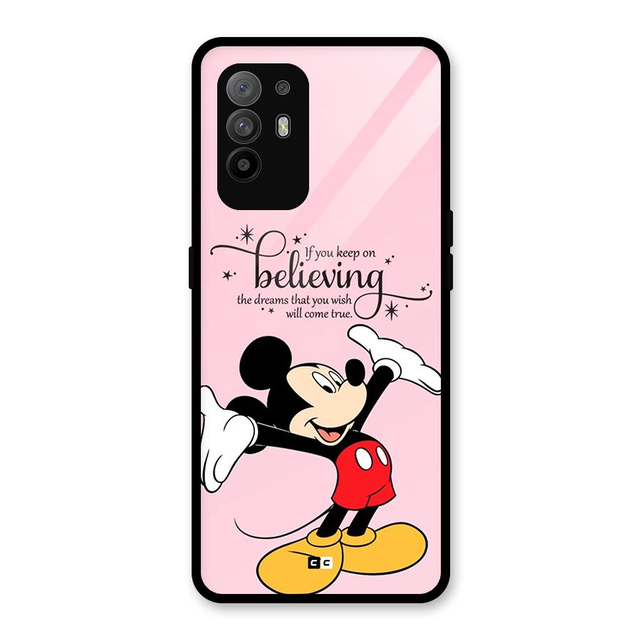 Believing Dreams Glass Back Case for Oppo F19 Pro Plus 5G