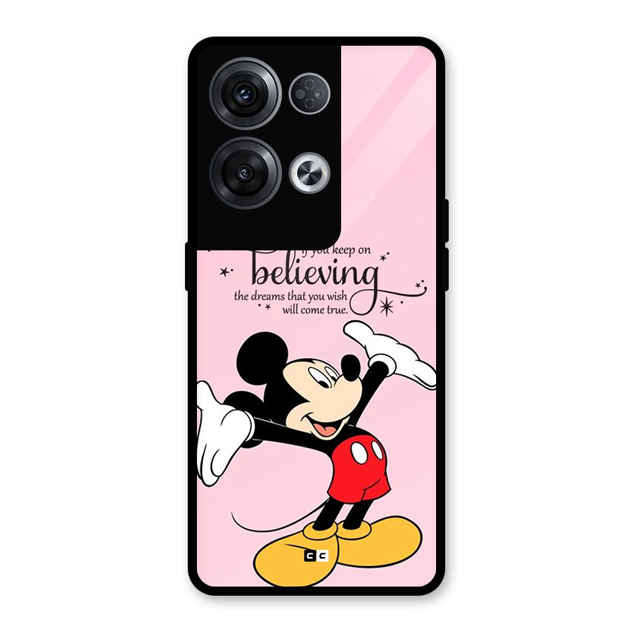Believing Dreams Glass Back Case for Oppo Reno8 Pro 5G