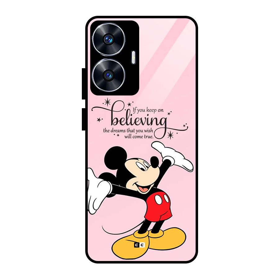 Believing Dreams Glass Back Case for Realme Narzo N55