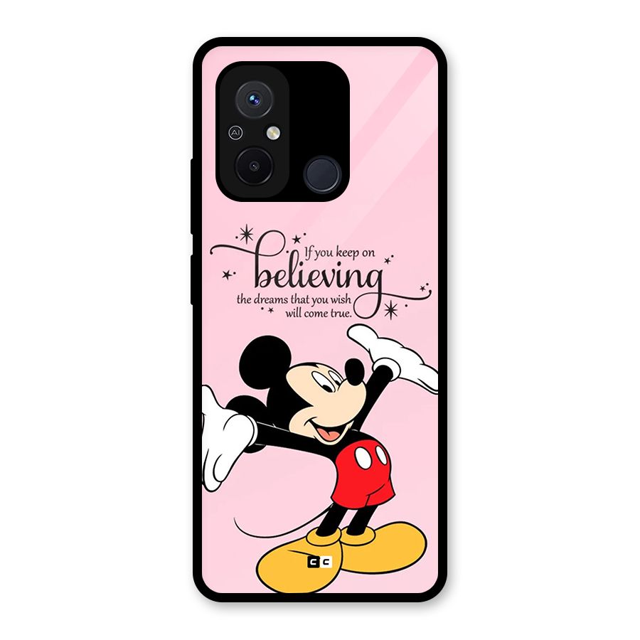 Believing Dreams Glass Back Case for Redmi 12C