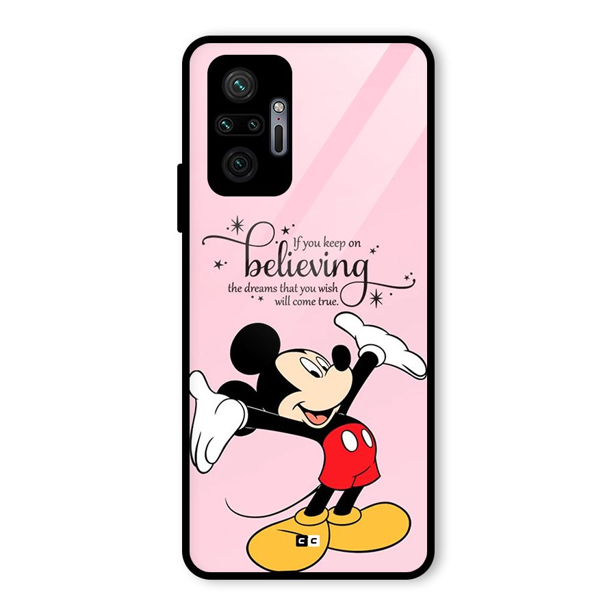 Believing Dreams Glass Back Case for Redmi Note 10 Pro Max