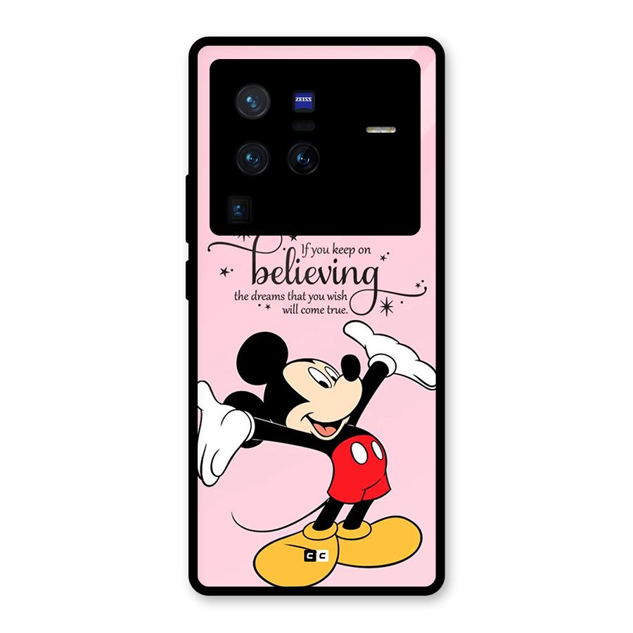 Believing Dreams Glass Back Case for Vivo X80 Pro