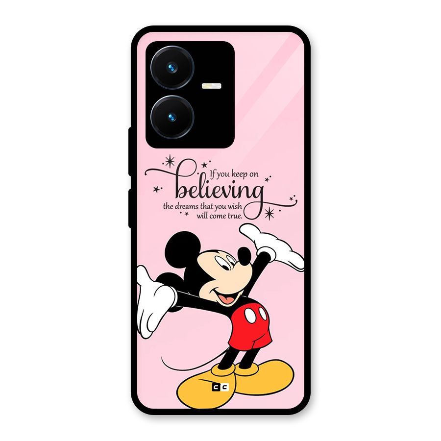 Believing Dreams Glass Back Case for Vivo Y22s