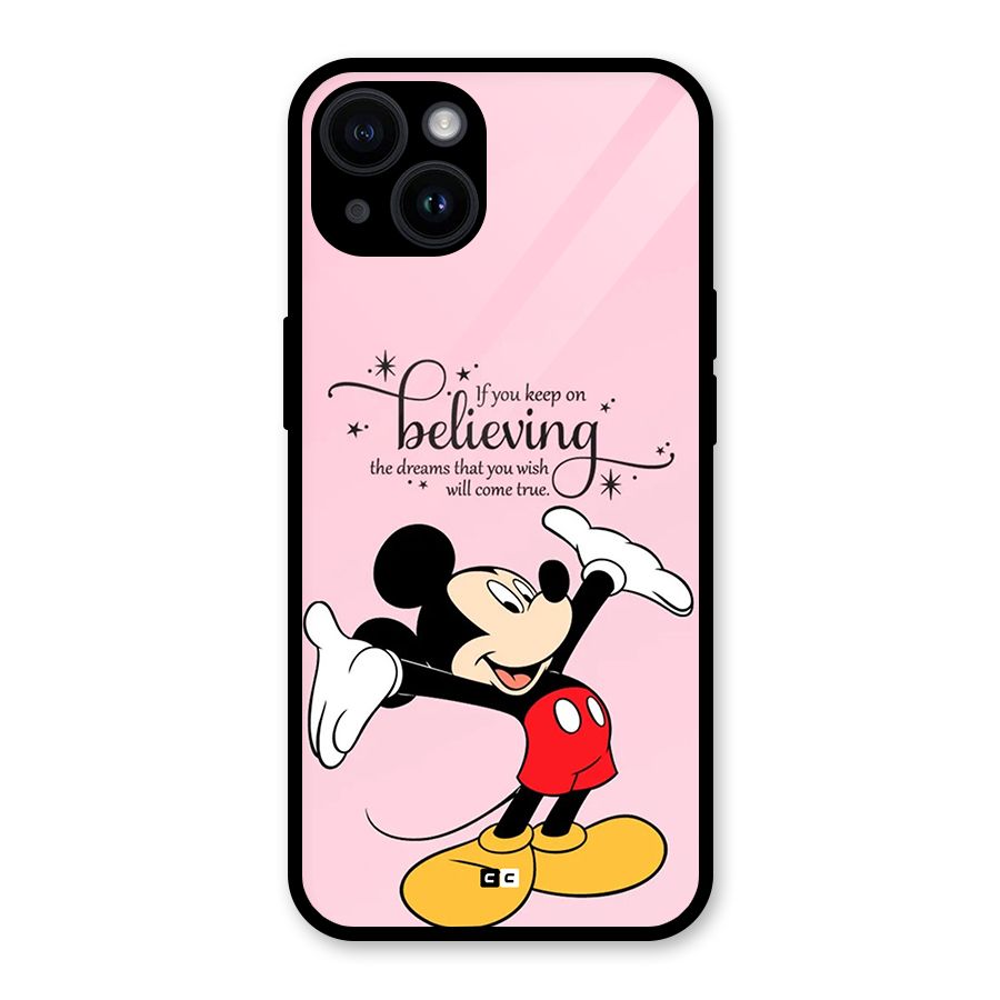 Believing Dreams Glass Back Case for iPhone 14