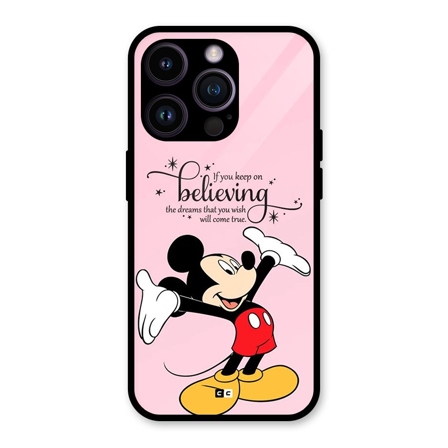 Believing Dreams Glass Back Case for iPhone 14 Pro