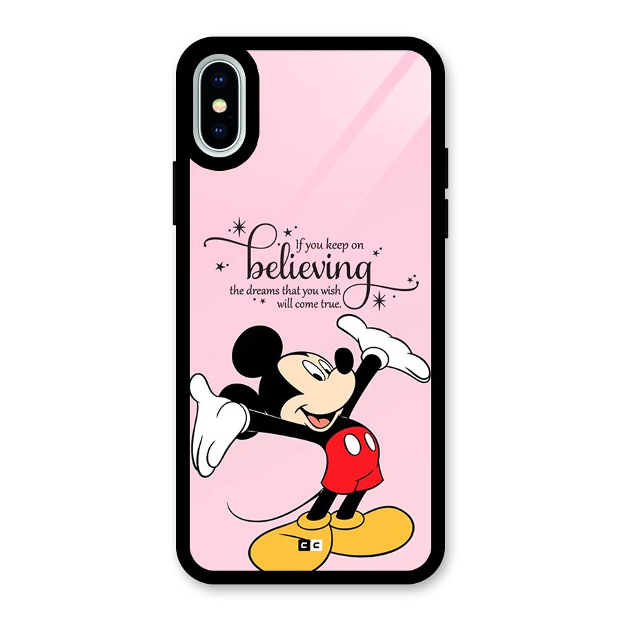 Believing Dreams Glass Back Case for iPhone XS
