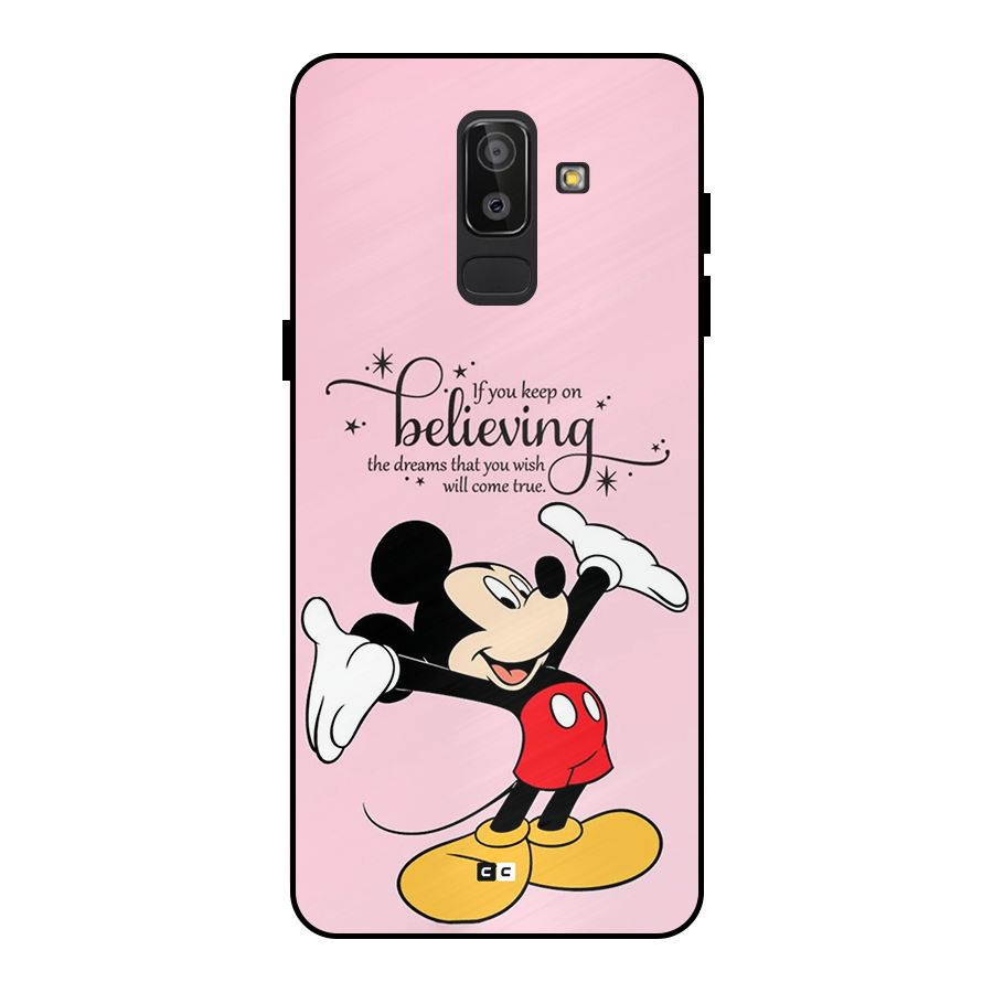 Believing Dreams Metal Back Case for Galaxy J8