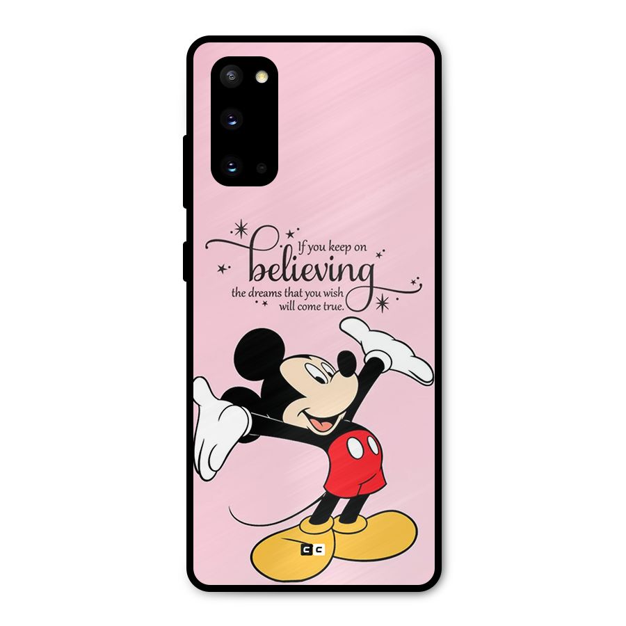 Believing Dreams Metal Back Case for Galaxy S20