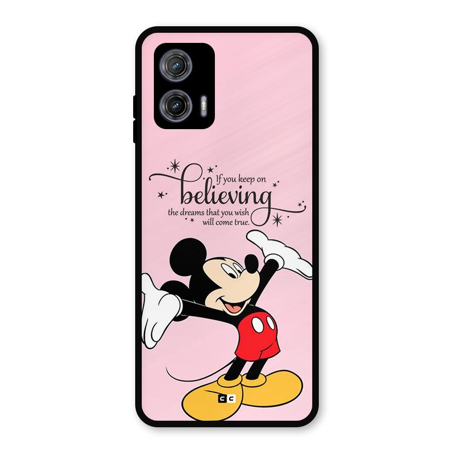 Believing Dreams Metal Back Case for Moto G73