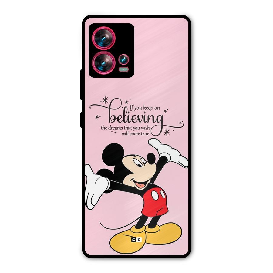 Believing Dreams Metal Back Case for Motorola Edge 30 Fusion