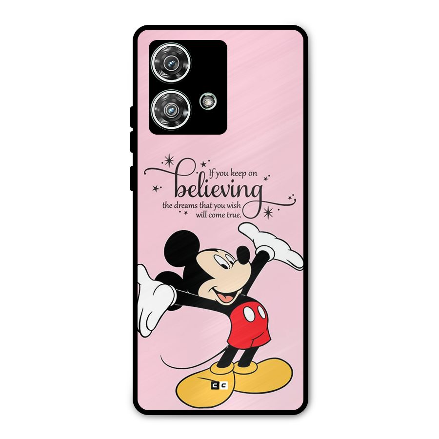Believing Dreams Metal Back Case for Motorola Edge 40 Neo