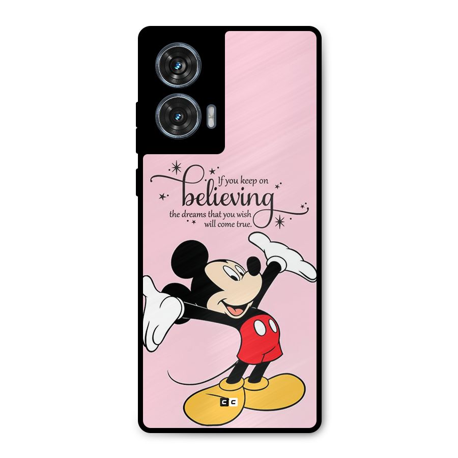 Believing Dreams Metal Back Case for Motorola Edge 50 Fusion