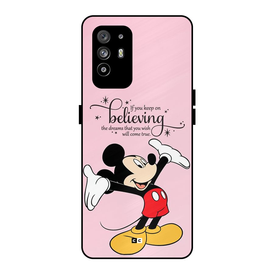 Believing Dreams Metal Back Case for Oppo F19 Pro Plus 5G
