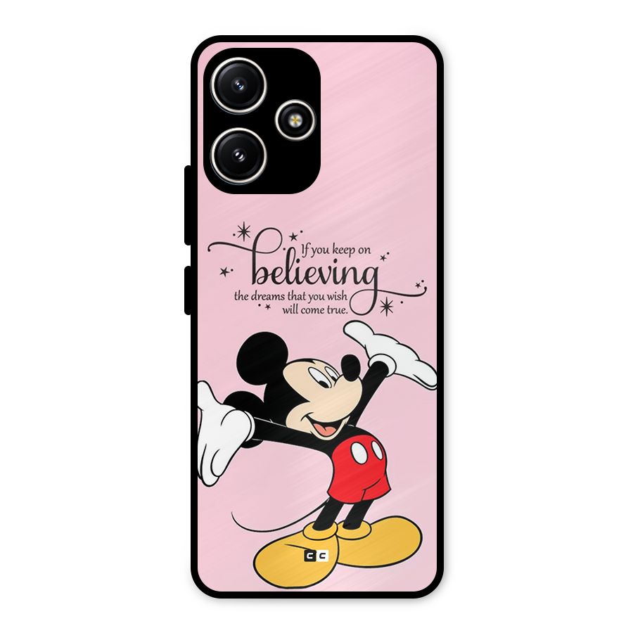 Believing Dreams Metal Back Case for Poco M6 Pro