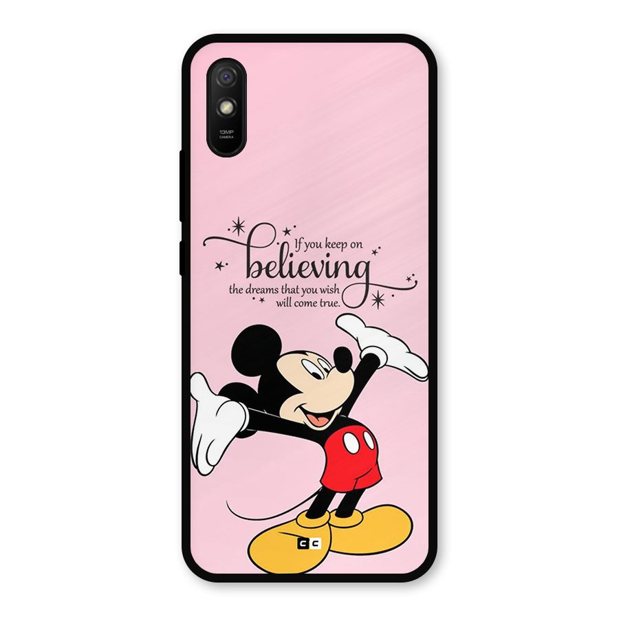 Believing Dreams Metal Back Case for Redmi 9a