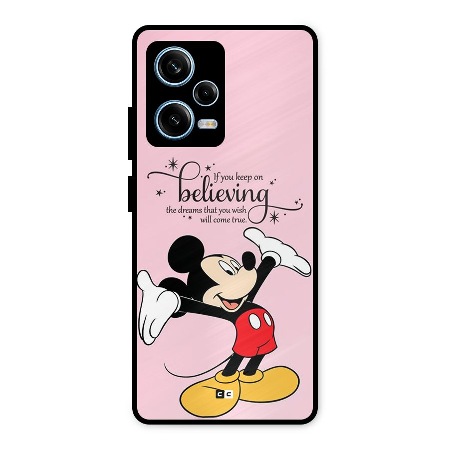 Believing Dreams Metal Back Case for Redmi Note 12 Pro