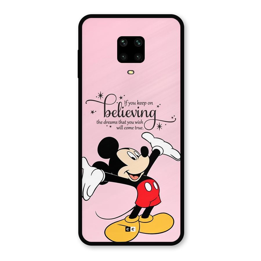 Believing Dreams Metal Back Case for Redmi Note 9 Pro Max